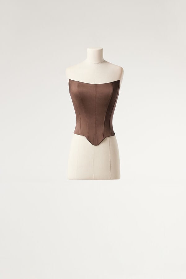 Satin bustier