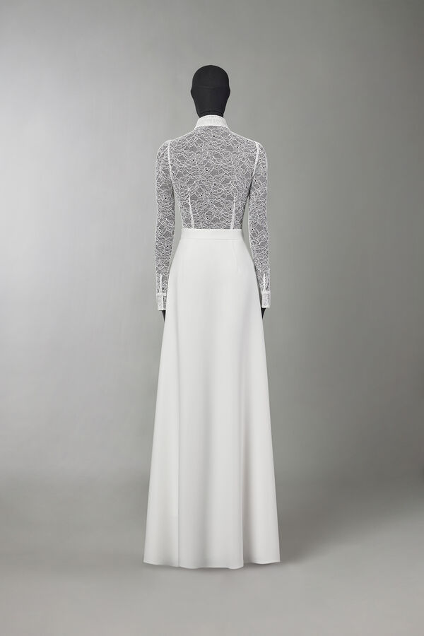 Skirt-effect pant