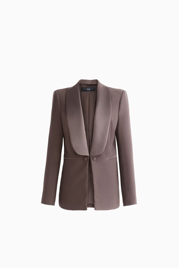 Blazer com lapela brilhante