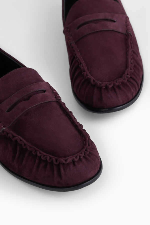Suede loafers