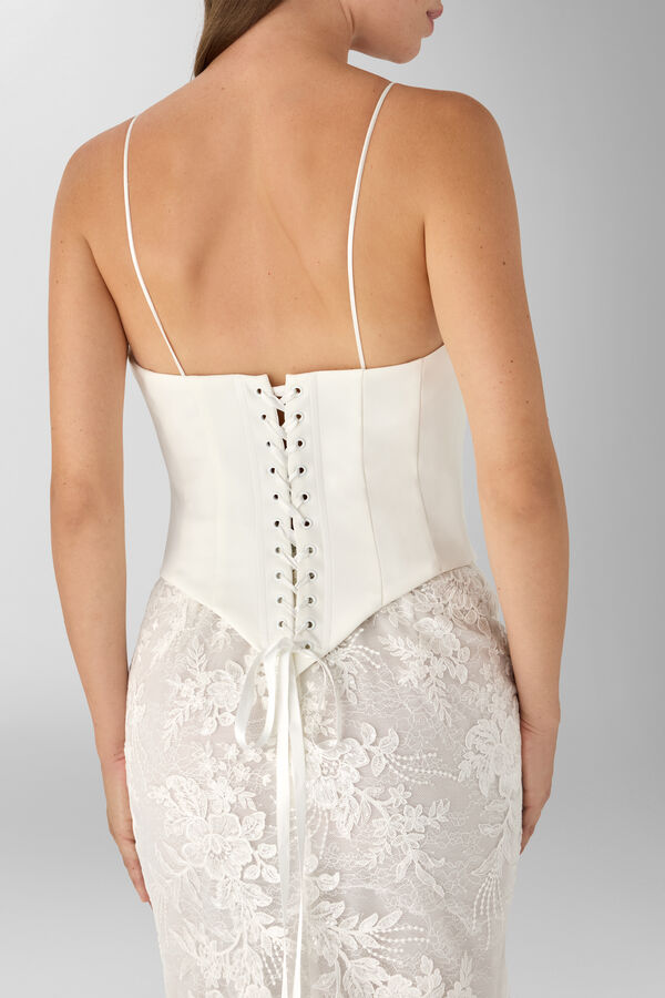 Crepe bustier