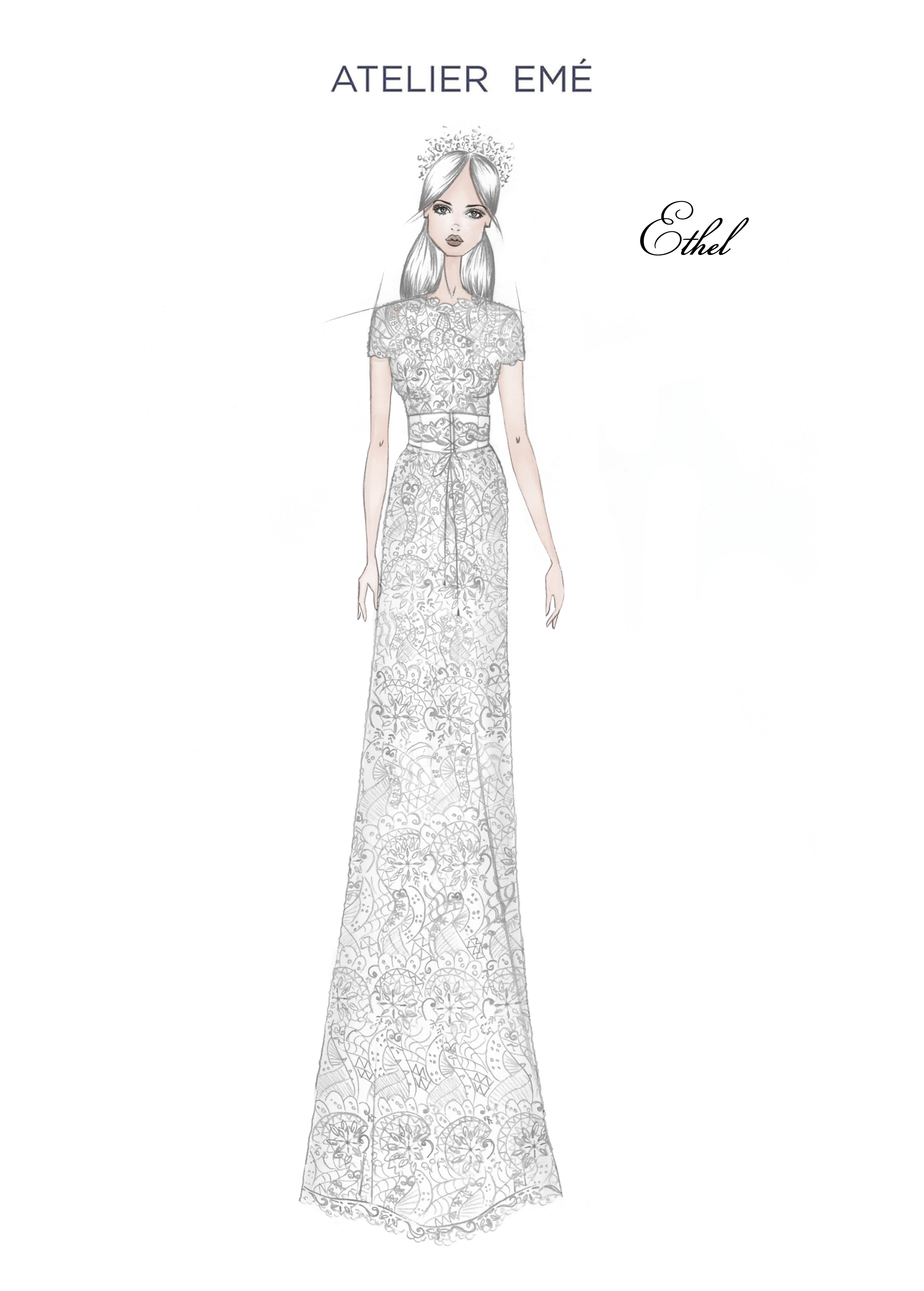 Abito da sposa Ethel- Gonna Scivolata - Collezione 2022
