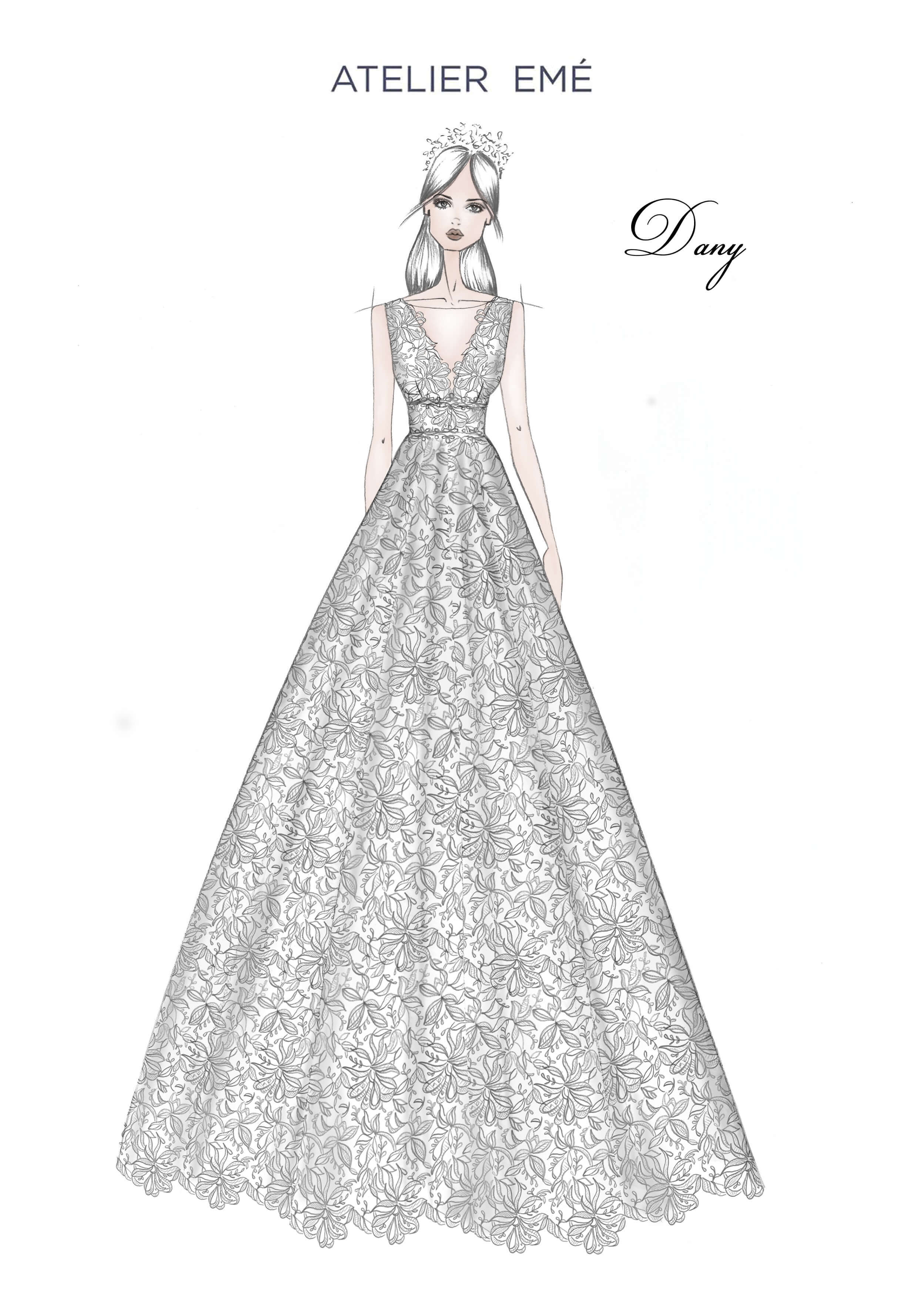 Abito da sposa Dany - Senza maniche - Collezione 2022