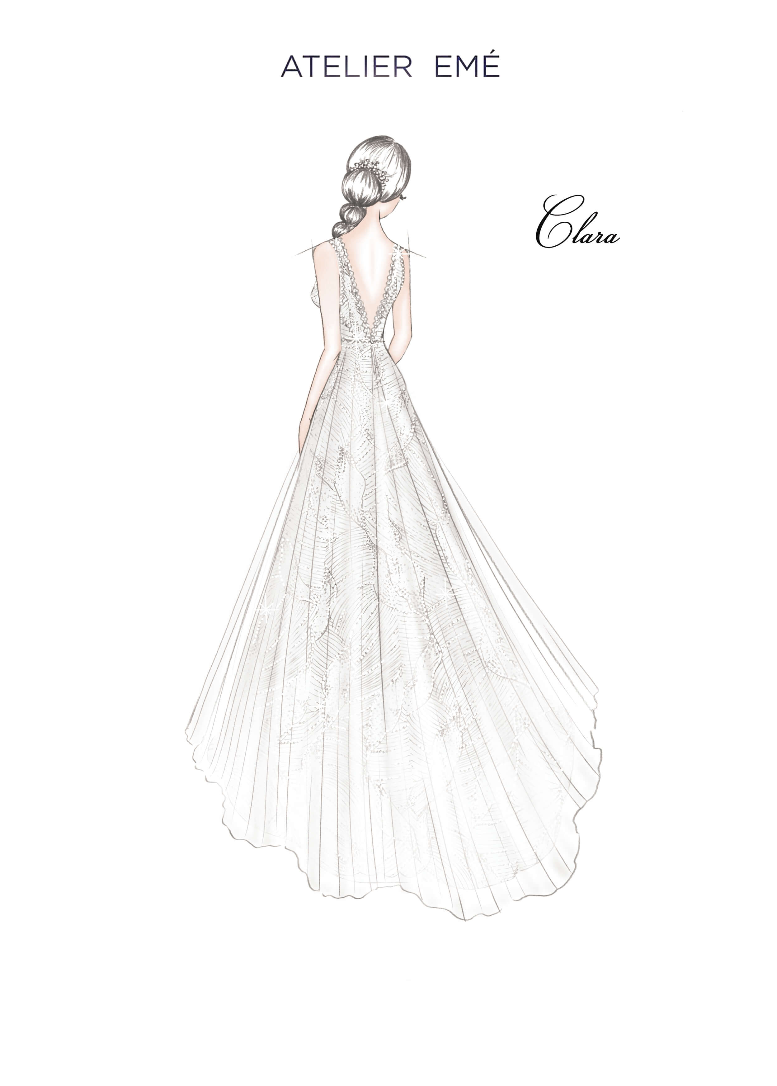Clara Wedding Gown - Back body cover - Collezione 2022