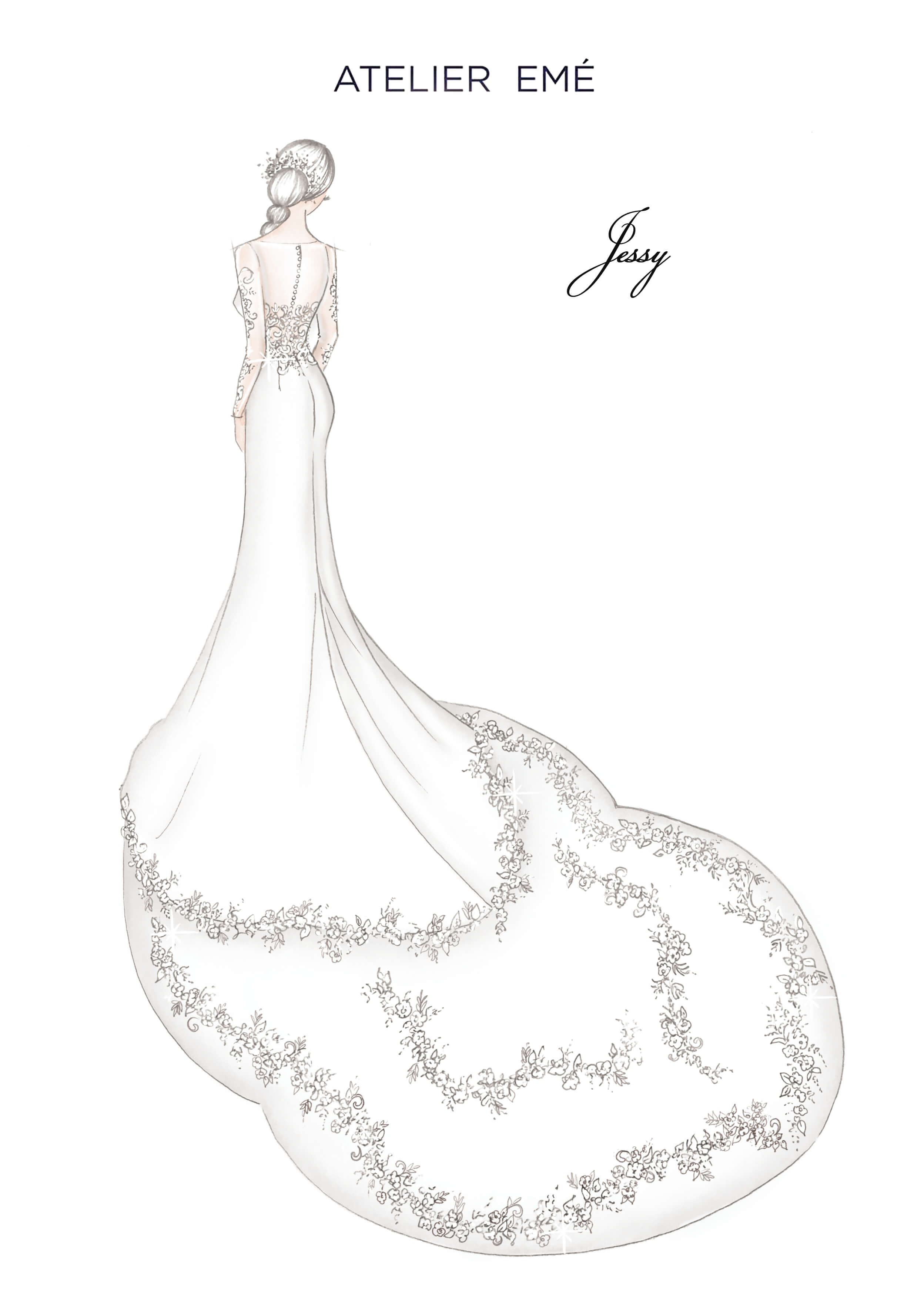 Jessy Wedding Gown - Back application, bra cover - Collezione 2022