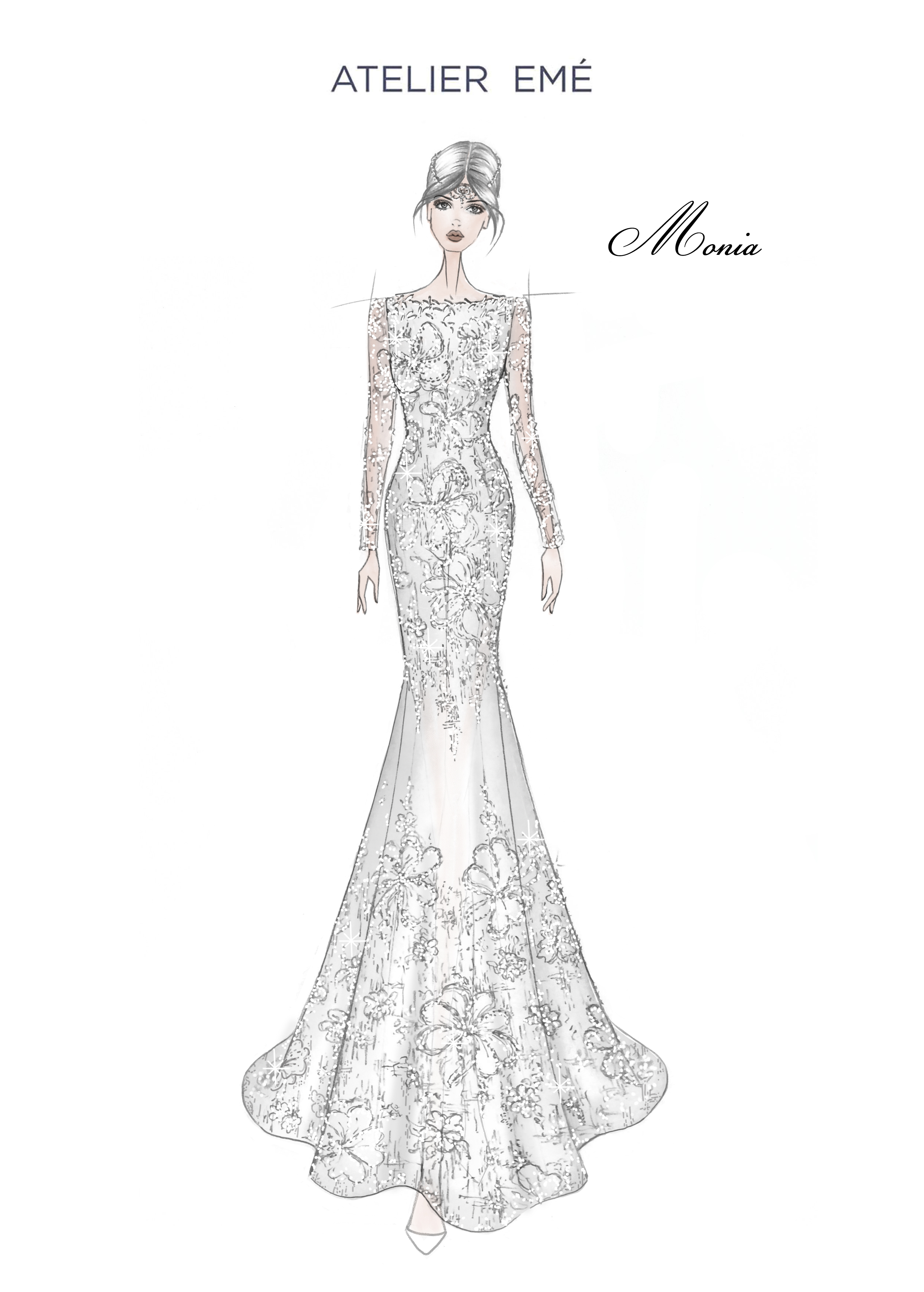 Abito da sposa Monia- Scollo a barchetta - Collezione 2022