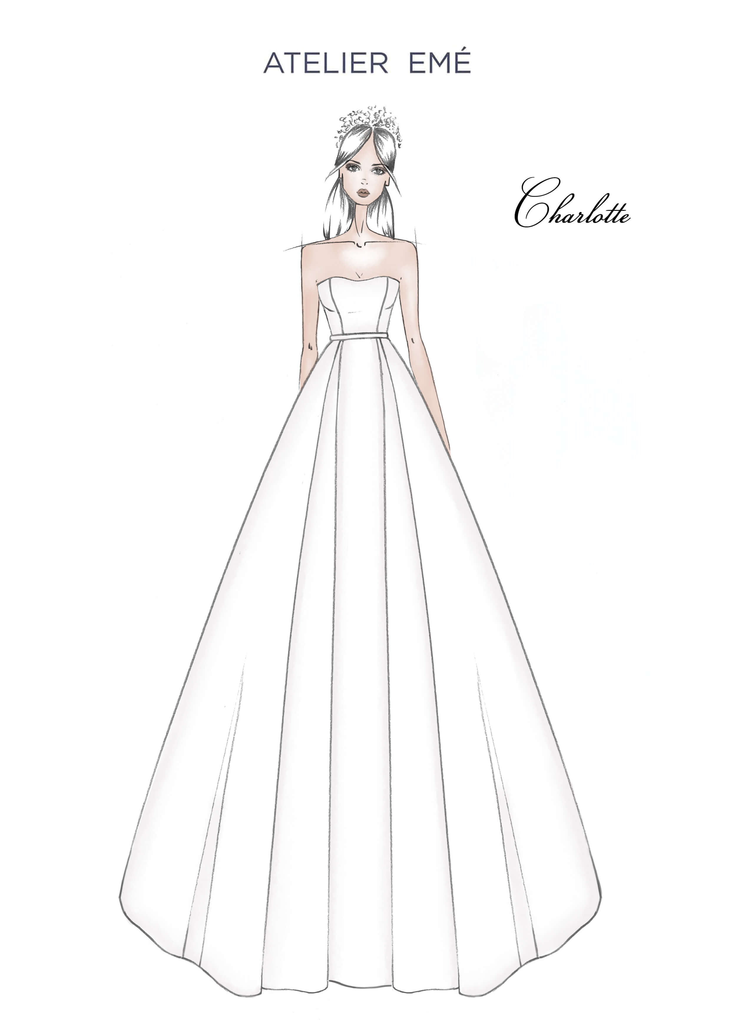 Abito da sposa Charlotte - Smile Neckline - Collezione 2022