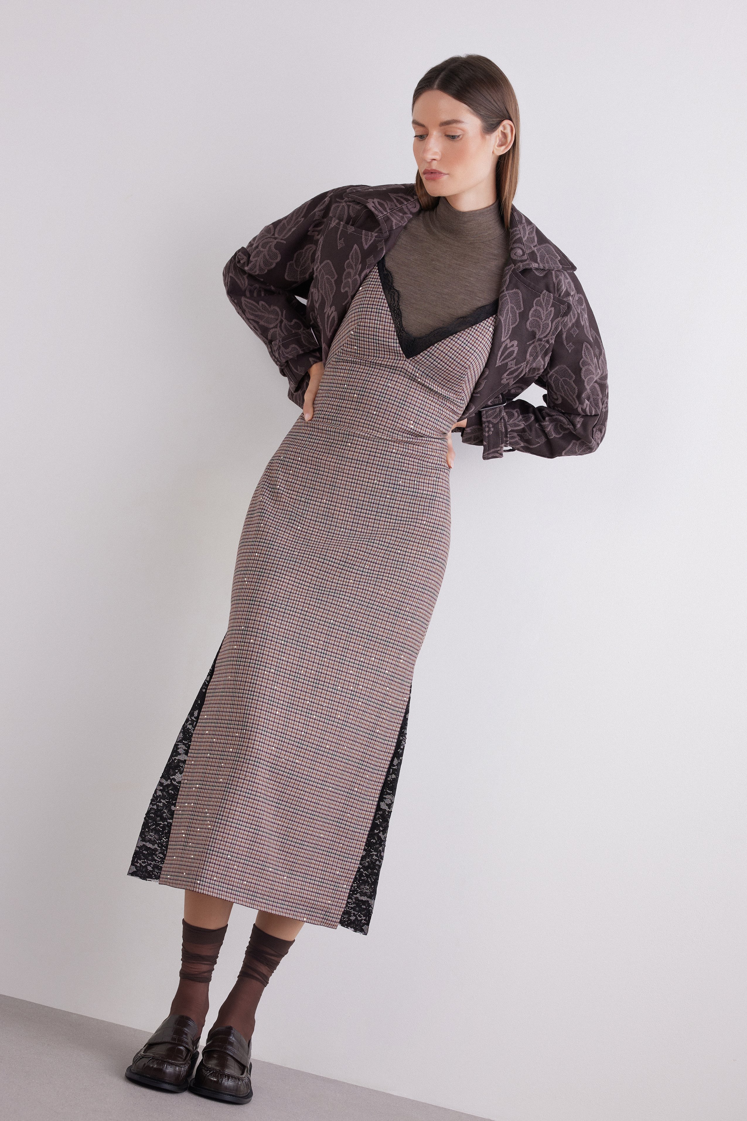 Sottoveste con inserti in pizzo — abito da cerimonia, Atelier Eme